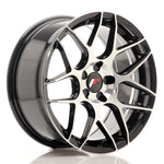 JR Wheels JR18 17x8 ET35 5H BLANK Cara mecanizada en negro brillante