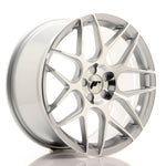 JR Wheels JR18 18x8.5 ET35-45 5H BLANK Silver Machined Face