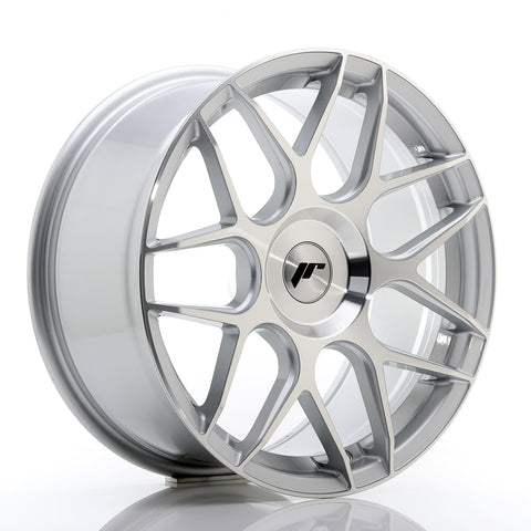 JR Wheels JR18 18x8.5 ET25-45 BLANK Silver Machined Face