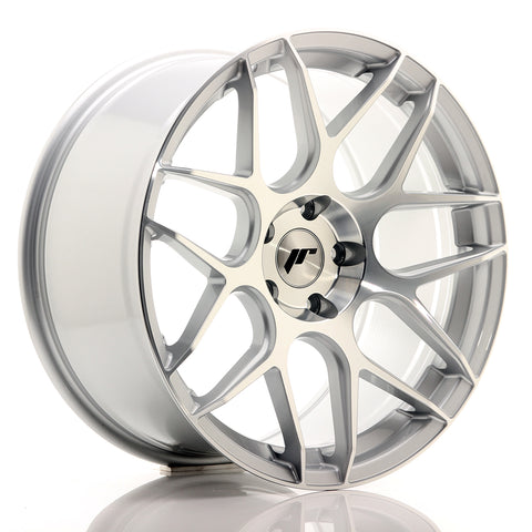 JR Wheels JR18 19x9.5 ET35 5x120 Cara mecanizada plateada