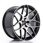 JR Wheels JR18 19x9.5 ET35 5H BLANK Cara mecanizada en negro brillante