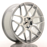 JR Wheels JR18 20x8.5 ET20-40 5H BLANK Cara mecanizada plateada