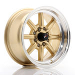 JR Wheels JR19 14x7 ET0 4x100/114 Dorado con labio mecanizado