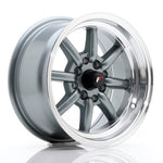 JR Wheels JR19 14x7 ET0 4x100/114 Gun Metal con borde mecanizado