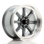 JR Wheels JR19 15x8 ET0 4x100/114 Gun Metal con borde mecanizado