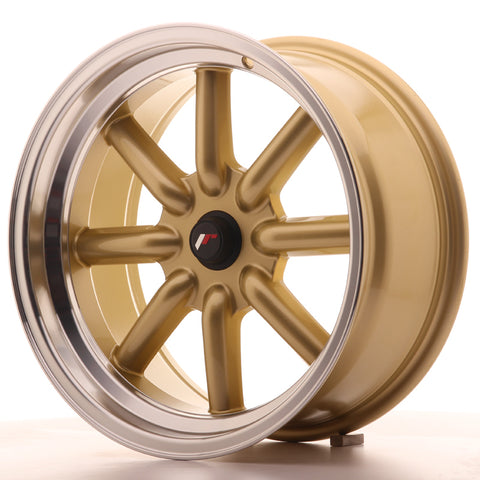 JR Wheels JR19 17x8 ET-20-0 BLANK Dorado con borde mecanizado