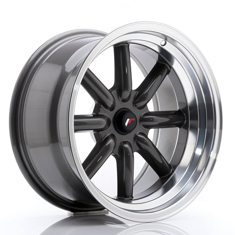 JR Wheels JR19 17x9 ET-10 BLANK Gun Metal con borde mecanizado