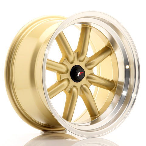 JR Wheels JR19 17x9 ET-25-(-10) BLANK Dorado con borde mecanizado