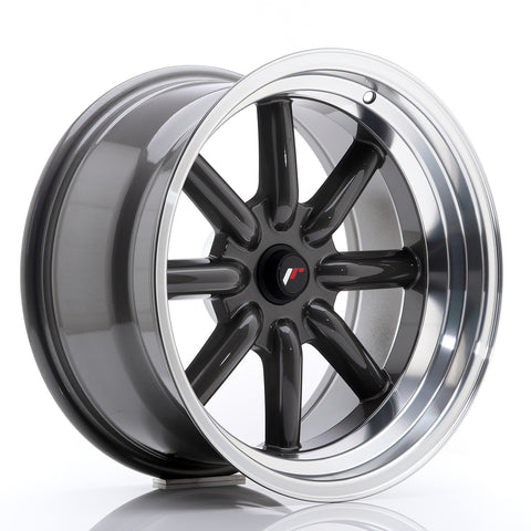 JR Wheels JR19 17x9 ET-25-(-10) BLANK Gun Metal con borde mecanizado