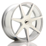 JR Wheels JR20 19x8.5 ET20-40 BLANK Cara mecanizada plateada