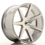 JR Wheels JR20 20x10 ET20-40 5H BLANK Cara mecanizada plateada