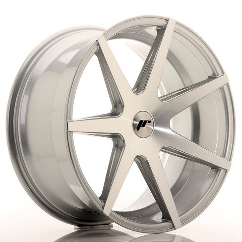 JR Wheels JR20 20x10 ET40 5H BLANK Cara mecanizada plateada