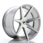 JR Wheels JR20 20x11 ET20-30 5H BLANK Cara mecanizada plateada