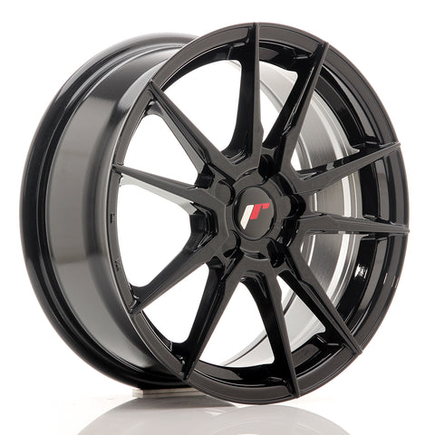 JR Wheels JR21 17x7 ET35-40 5H BLANK Negro brillante