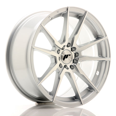 JR Wheels JR21 17x8 ET35 5x100/114 Silver Machined Face