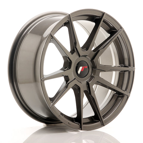 JR Wheels JR21 17x8 ET35 Blank Hyper Gray<br/>