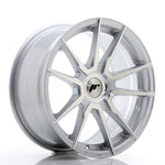 JR Wheels JR21 17x8 ET35 BLANK Silver Machined Face