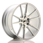 JR Wheels JR21 18x8.5 ET40 5x112 Cara mecanizada plateada