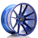 JR Wheels JR21 19x11 ET15-30 5H BLANK Platinum Blue