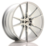 JR Wheels JR21 19x8.5 ET35 5x120 Cara mecanizada plateada