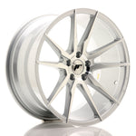 JR Wheels JR21 19x9.5 ET35 5x120 Cara mecanizada plateada