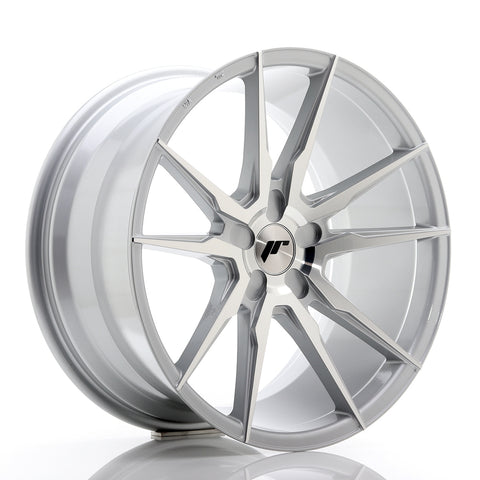 JR Wheels JR21 19x9.5 ET35-40 5H BLANK Cara mecanizada plateada