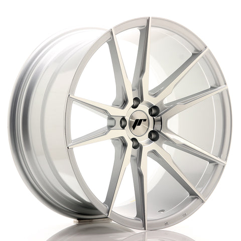 JR Wheels JR21 20x10 ET40 5x120 Cara mecanizada plateada