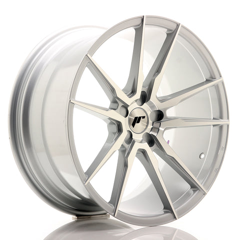 JR Wheels JR21 20x10 ET20-40 5H BLANK Cara mecanizada plateada