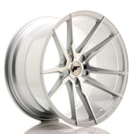 JR Wheels JR21 20x11 ET20-30 5H BLANK Cara mecanizada plateada