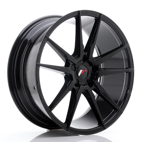 JR Wheels JR21 20x8.5 ET20-40 5H BLANK Negro Brillante