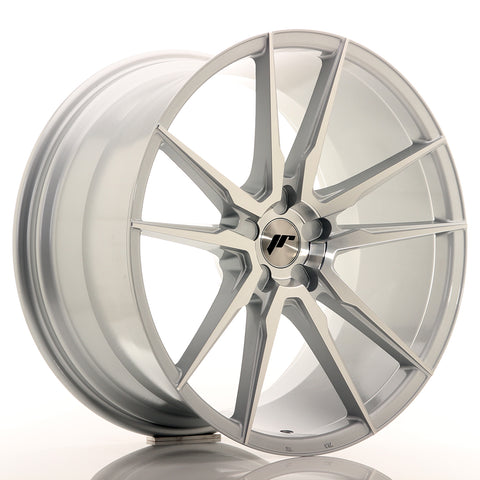 JR Wheels JR21 21x11 ET15-55 5H BLANK Cara mecanizada plateada