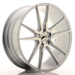 JR Wheels JR21 22x9 ET30-45 5H BLANK Cara mecanizada plateada