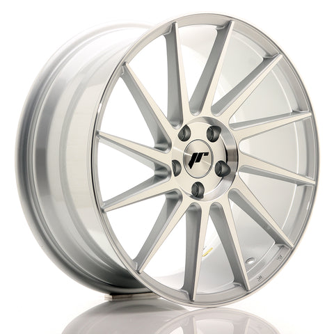 JR Wheels JR22 19x8.5 ET40 5x112 Cara mecanizada plateada