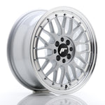 JR Wheels JR23 16x7 ET40 4x100/114.3 Hyper Silver con borde mecanizado