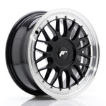 JR Wheels JR23 16x7 ET20-45 BLANK Negro brillante con borde mecanizado