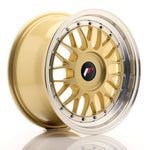 JR Wheels JR23 16x7 ET20-45 BLANK Dorado con borde mecanizado