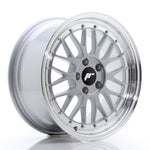 JR Wheels JR23 17x8 ET35 4x100 Hyper Silver con borde mecanizado