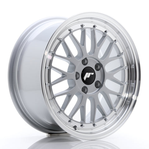 JR Wheels JR23 17x8 ET35 5x100 Hyper Silver con borde mecanizado