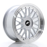 JR Wheels JR23 17x8 ET20-45 BLANK Hyper Silver con borde mecanizado