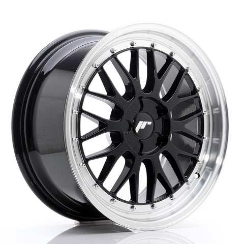 JR Wheels JR23 18x8.5 ET25-48 5H BLANK Negro brillante con borde mecanizado