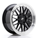 JR Wheels JR23 19x8.5 ET20-50 5H BLANK Negro brillante con borde mecanizado