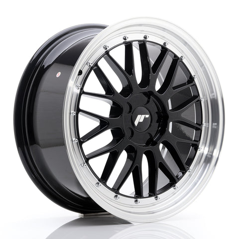 JR Wheels JR23 19x8.5 ET20-50 5H BLANK Negro brillante con borde mecanizado