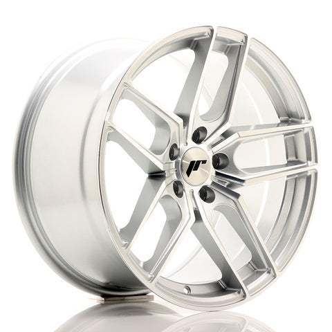 JR Wheels JR25 18x9.5 ET40 5x112 Cara mecanizada plateada