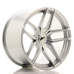 JR Wheels JR25 19x11 ET20-40 5H BLANK Cara mecanizada plateada