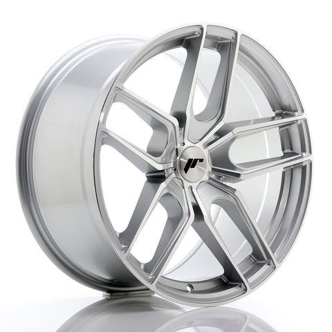 JR Wheels JR25 19x9.5 ET20-40 5H BLANK Cara mecanizada plateada