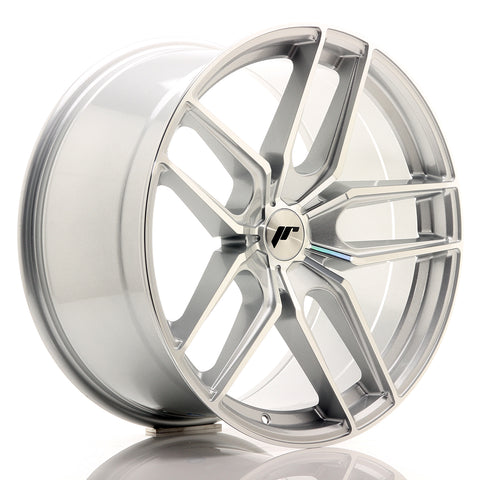 JR Wheels JR25 20x10 ET20-40 5H BLANK Cara mecanizada plateada