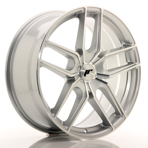 JR Wheels JR25 20x8.5 ET40 5H BLANK Cara mecanizada plateada