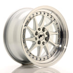 JR Wheels JR26 16x8 ET25 4x100/108 Cara mecanizada plateada