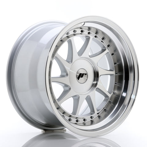 JR Wheels JR26 17x10 ET0-25 BLANK Silver Machined Face