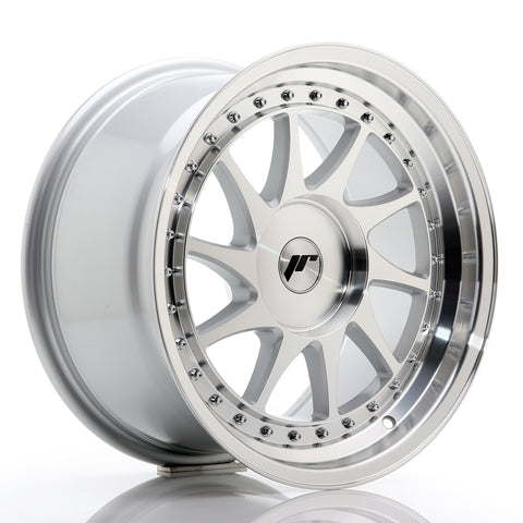 JR Wheels JR26 17x9 ET20-35 BLANK Silver Machined Face